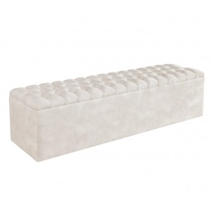 Banc de lit coffre Stearns & Foster ivory